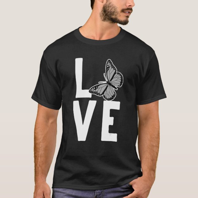 Coola Monarch Butterfly Manar Women Lepidopterist  T Shirt (Framsida)