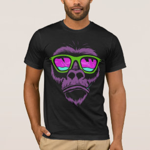 Coola Monkey-shirt, roligt gorrila T Shirt