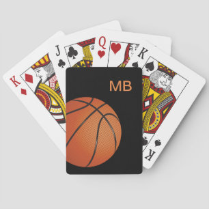 Coola Monogram Basketball Theme Poker Spelkort