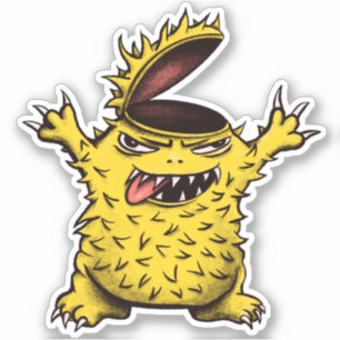 Coola Monster Crazy Brainless-tecken Klistermärken
