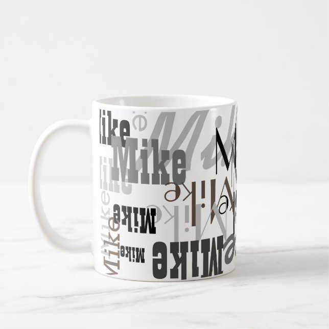 coola mönster i gråa Namn Kaffemugg (Vänster)