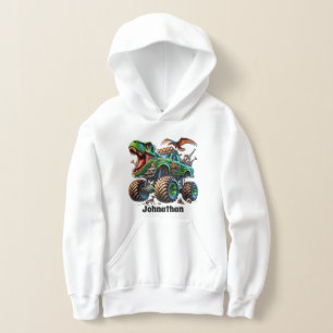 Coola Monster lastbil älskare lägg till namn T Shirt