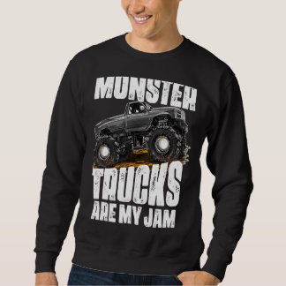 Coola Monster Lastbil är min Sylt 1 Lång Ärmad Tröja