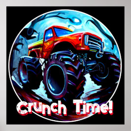 Coola Monster Lastbil Crunch Time Poster