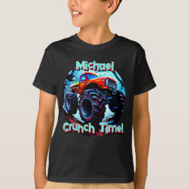 Coola Monster Lastbil Crunch Time T Shirt