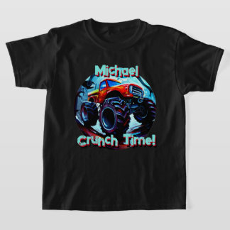 Coola Monster Lastbil Crunch Time T Shirt
