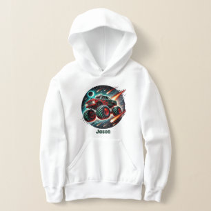 Coola Monster truck älskare lägg till namn  T Shirt