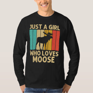 Coola Moose for Girls Kid Moose Alaska Moose Elk H T Shirt