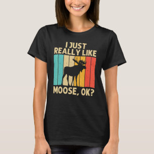Coola Moose För manar Women Moose Alaska Moose Elk T Shirt