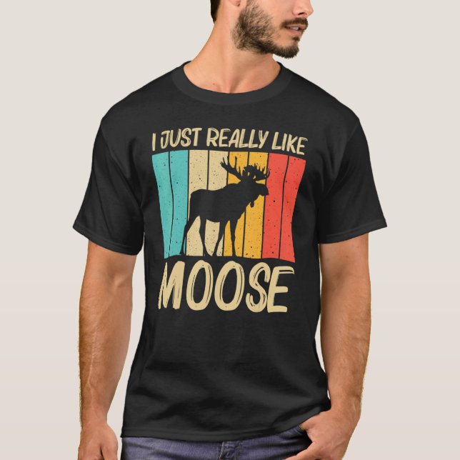 Coola Moose För manar Women Moose Alaska Moose Elk T Shirt (Framsida)
