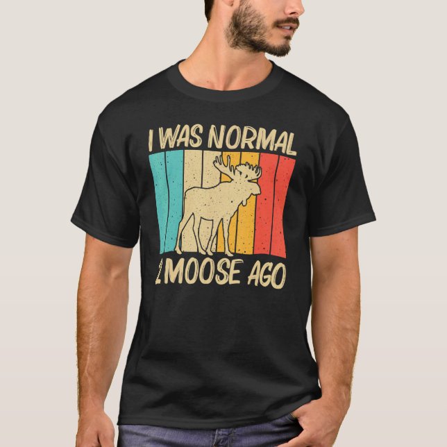 Coola Moose För manar Women Moose Hjort Bull Elk T Shirt (Framsida)