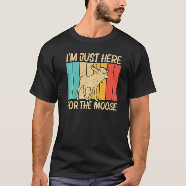 Coola Moose För manar Women Moose Hjort Bull Elk T Shirt (Framsida)