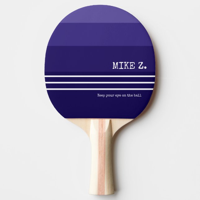 Coola Mörk blått stripe Pingisracket (Framsidan)