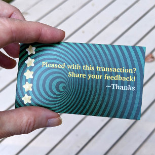 Coola Mörk grönt Feedback Reminder Boost Revision Visitkort
