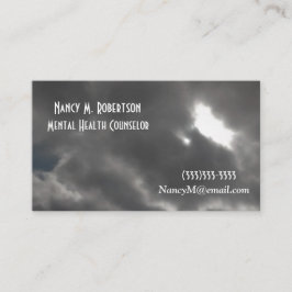 Coola Mörk Stormy Himlar Print Mental Health Couns Visitkort