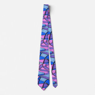 "Coola Morningl" Abstract Design Tie Slips