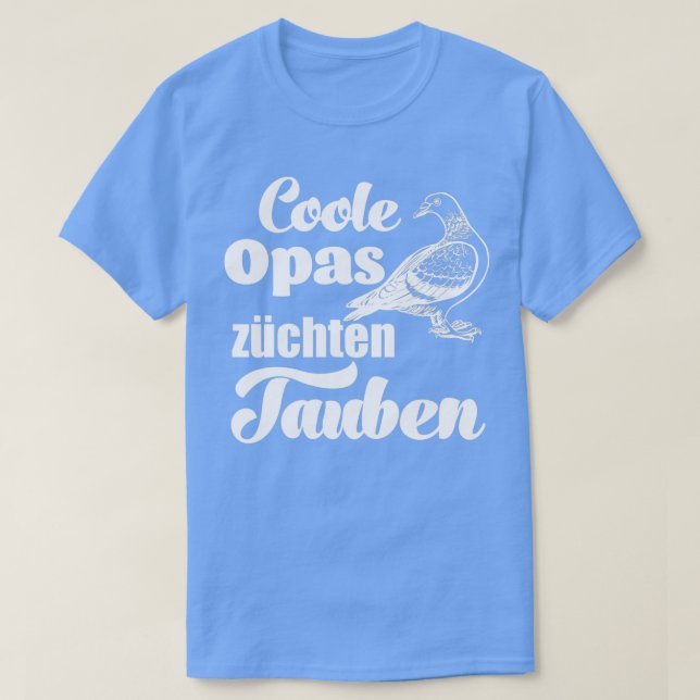 Coola morpas-duvor av rasras, duva av fanciers t shirt (Design framsida)