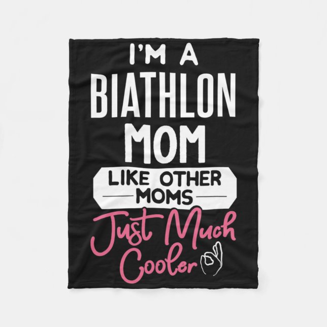 Coola Mors dag Design Biathlon Mamma Fleecefilt (Framsidan)