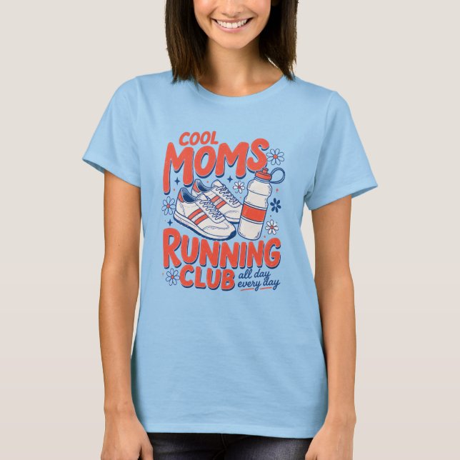Coola Mors Löpklubb, Sportmamma T Shirt (Framsida)