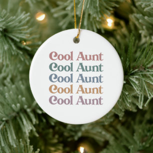 Coola Moster Retro Cute Gifts for Auntie Julgransprydnad Keramik