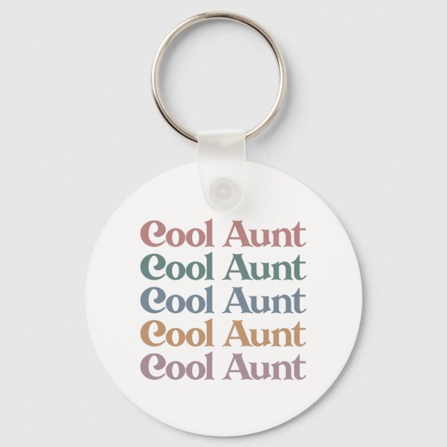 Coola Moster Retro Cute Gifts for Auntie Nyckelring (Framsida)