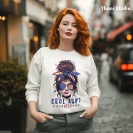 Coola Moster röstar Vintage Messy Hair Dam T Shirt
