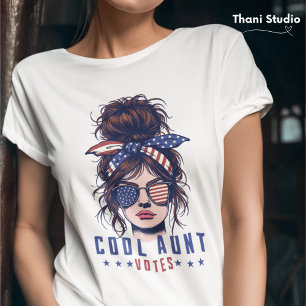 Coola Moster röstar Vintage Messy Hair Dam T Shirt