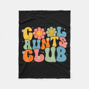 Coola mostrar klubb groovy retro-leende faster mos fleecefilt