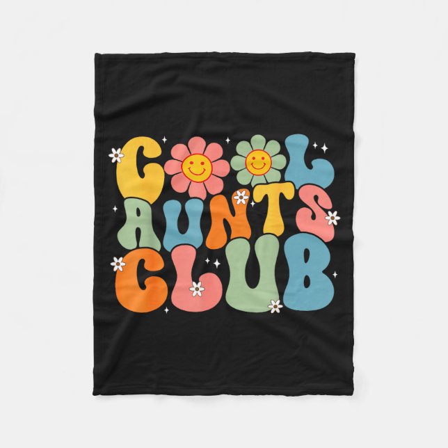 Coola mostrar klubb groovy retro-leende faster mos fleecefilt (Framsidan)