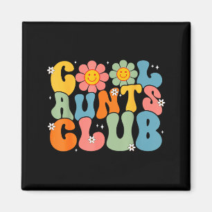Coola mostrar klubb groovy retro leende faster mos magnet