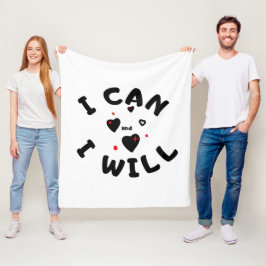 "Coola Motivational Fleece Blanket"