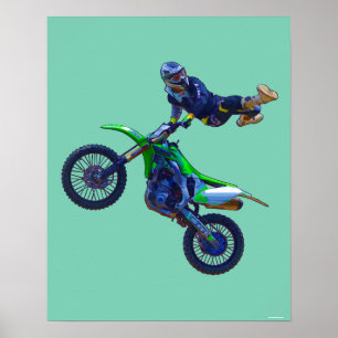 Coola Motocross Extreme Freestyle Stunt Art 5 Poster