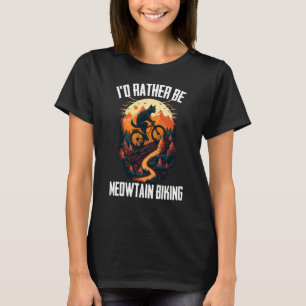Coola Mountain Biking MTB Biker Katt För manar kvi T Shirt