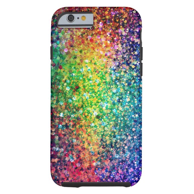 Coola Multifärgad Retro Glitter & Sparkles Mönster Case-Mate iPhone Skal (Baksidan)