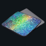 Coola Multifärgad Retro Glitter & Sparkles Mönster Laptop Fodral<br><div class="desc">Multifärgad av kol i glitter och gnistor i mönster.</div>