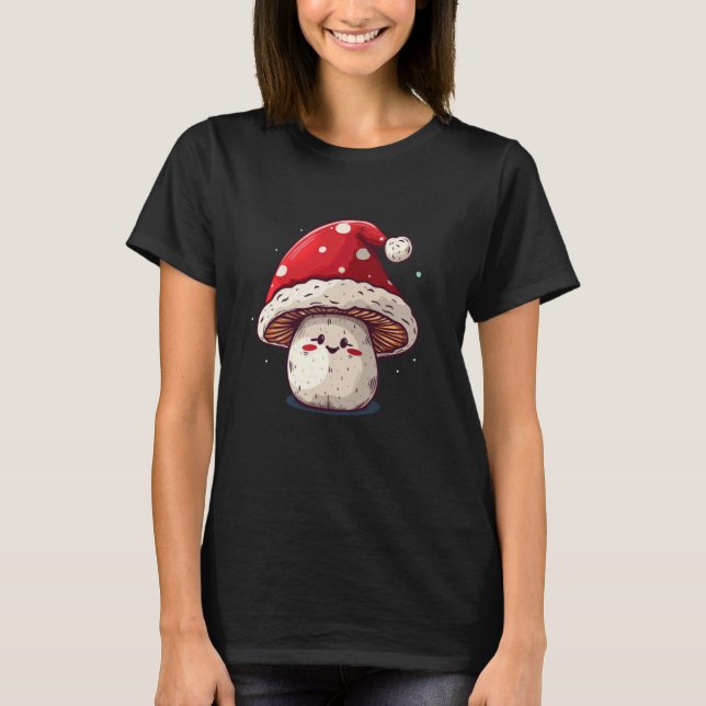 Coola Mushroom Costume för jul Kväll T Shirt (Framsida)