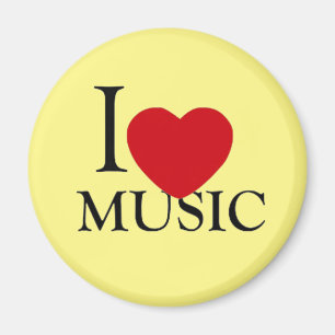 Coola Music Älskare Music Event I kärlek Music Magnet