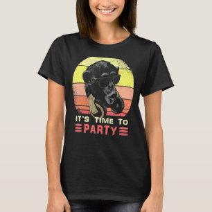 Coola Music Monkey Party solglasögon och hörlurar T Shirt