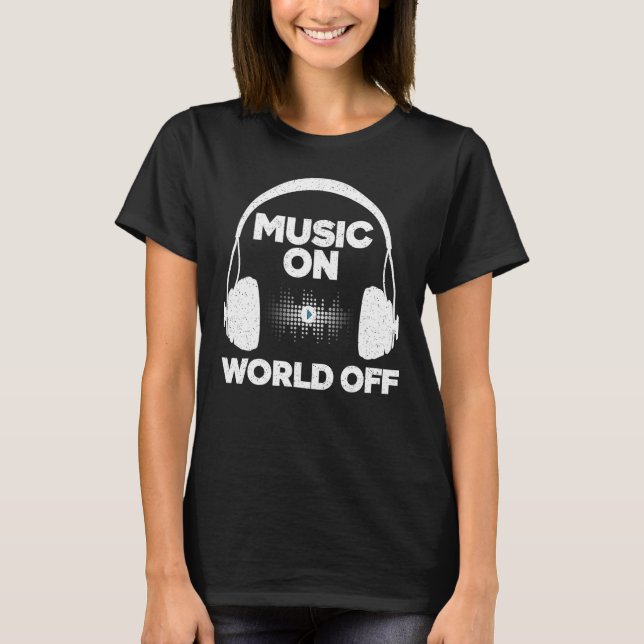 Coola Music Producent För manar Women Music Artist T Shirt (Framsida)