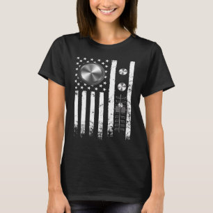 Coola Music Producer American Flagga Patriotic DJ T Shirt
