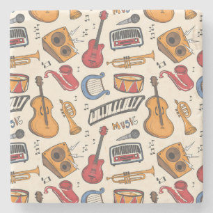 Coola Music Thned Piano Drums Guitar Violin More Stenunderlägg