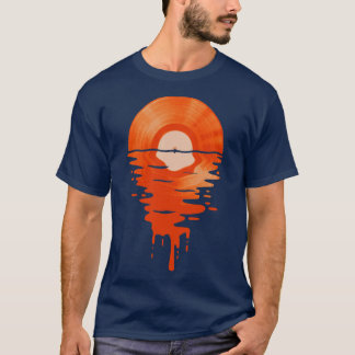 Coola Music Vinyl Retro Orange T Shirt