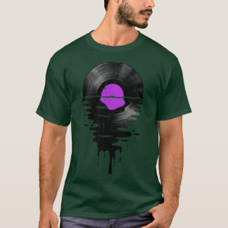 Coola Music Vinyl Retro Vintage Lila T Shirt
