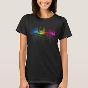 Coola Musical Equalizer Hi-Fi Stereo Music Älskare T Shirt