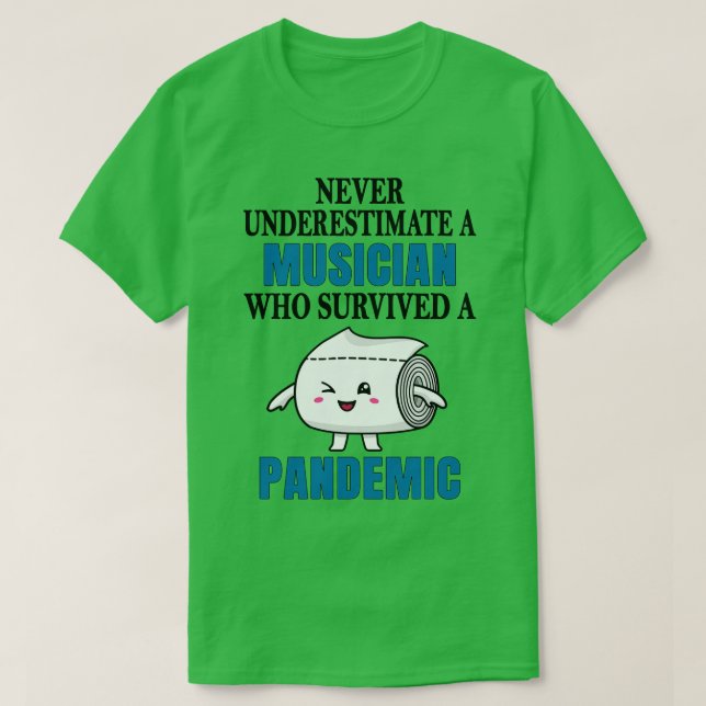 Coola Musician Pandemic T Shirt (Design framsida)