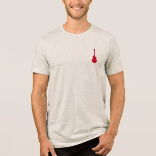 coola musik frimärke / gitarrer tee