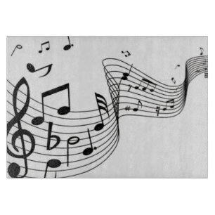 Coola musiknoter glas