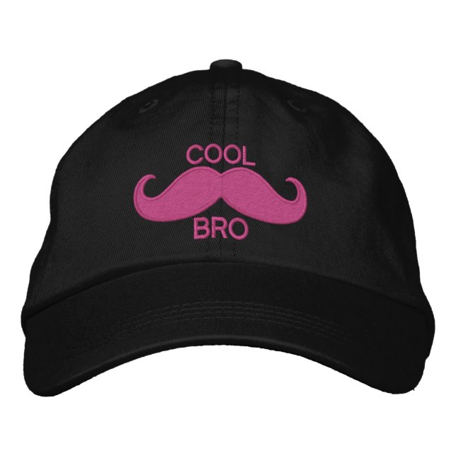 COOLA Mustache BRO Broderad Keps (Framsida)
