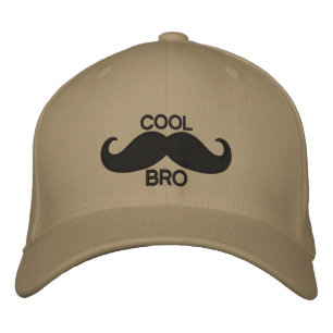 COOLA Mustache BRO Broderad Keps