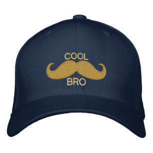 COOLA Mustache BRO Broderad Keps